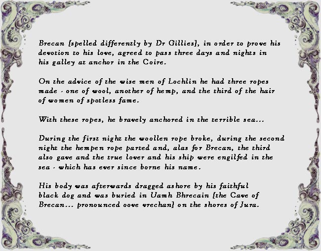 Dr Gillies' Version Of The Corryvreckan Legend - Artwork By and Copyright of Rebecca Barnett