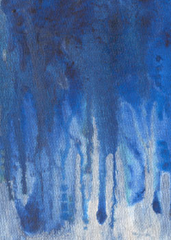 Corryvreckan Whirlpool Pictures, Argyll, Scotland - 'Blue Canvas' Illustration by Rebecca Barnett