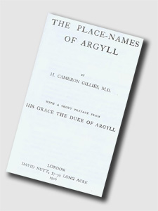 Place Names of Argyll